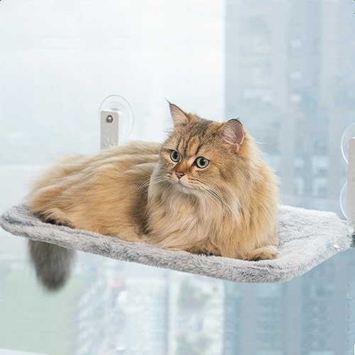 Klappbare Katze Hängematte, Katze Fenster Bett, Katze Fenster Hängematte, Katze Fenster Perches, Fensterbank Sitz für Katzen, Katze Hängematte Sunny Seat, Katze Regale mit starken Saugnäpfen von PEKJDS