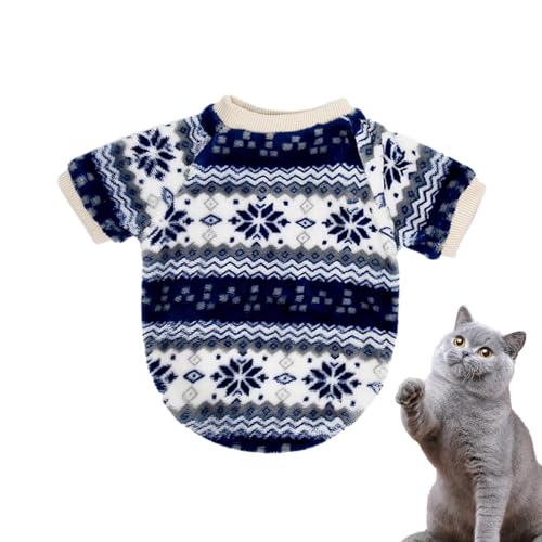 PEKMAR Katzen-Weihnachtsstrickwaren - Welpe Kätzchen Weihnachten weicher Weste Pullover | Haustierkostü -Zubehör für Weihnachtsfeier, Mottopar, Foto-Requisiten, Weihnachtsreisen, Spaziergänge von PEKMAR