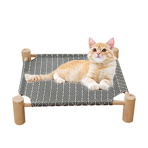 PEKMAR Katzenkühlbett | Kleines Haustierbett aus Holz für den Sommer - Outdoor-Bett, Welpenbett, Katzenbetten für Indoor-Katzen, Welpen, Hunde von PEKMAR