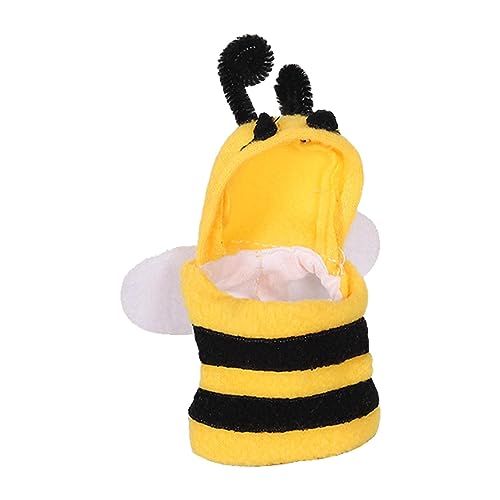 PEKMAR Vogelkleidung | Papagei Biene Kostü Haustier Kleintiere Kleidung - Halloween Haustier Vögel Kostü Weihnachten Bienenförmiger Hoodie für Papageien, Kleintiere Kleidung Vögel Cosplay Outfit von PEKMAR