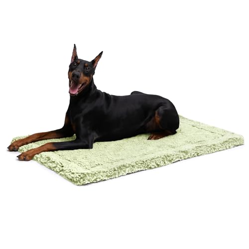 PELZIN Stoutwool unzerstörbares Hundebett, flauschig, kaufest, robuste Hundehüttenunterlage für aggressive Kauer, waschbar, ideal für große Hunderassen, passend für 106,7 cm große Käfige, 104,1 x 68,6 von PELZIN