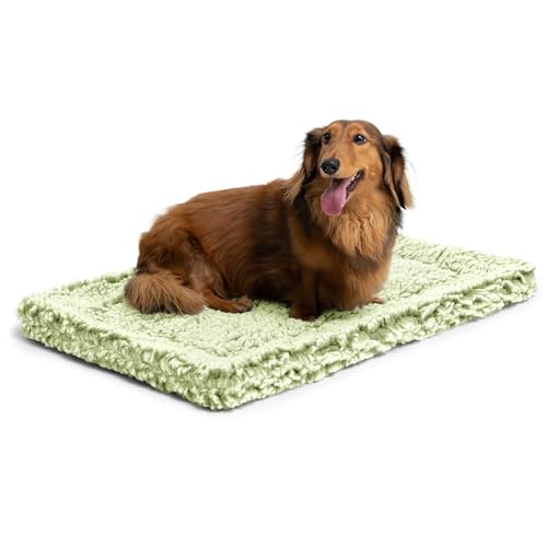 PELZIN Stoutwool unzerstörbares Hundebett, flauschig, kaufest, robuste Hundehüttenunterlage für aggressive Kauer, waschbar, ideal für kleine Hunderassen, passend für 61 cm große Käfige, 58,4 x 40,6 von PELZIN