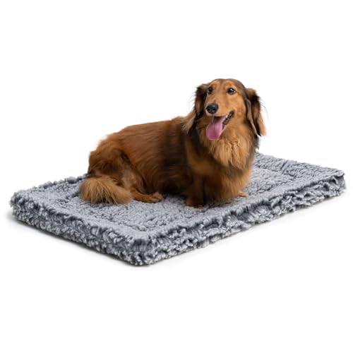 PELZIN Unzerstörbares Hundebett, flauschig, kaufest, robuste Hundehüttenunterlage für aggressive Kauer, langlebig, weich, waschbar, ideal für kleine Hunderassen, passend für eine 61 cm große Kiste, von PELZIN