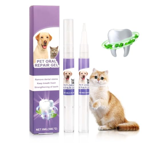 Pet Oral Repair Gel Stift für Hunde,Pet Oral Repair Gel,Hundezahnbürste, Neue Zahnpflege Hund,Hundezahnbürste Große Hunde, Pflegt und Reinigt Haustierzähne,für Mundhygiene von Hunden & Katzen von PENCHUAN