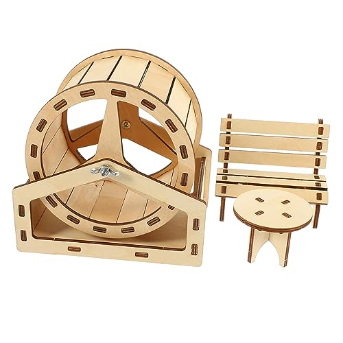 PENIKOKO 1Satz Hamster Holzspielzeug DIY Laufrad Holzstuhl für Hamster Teiliges Zubehör für Kleintiere für Hamster PENIKOKO 1Satz Hamster Holzspielzeug DIY Laufrad Holzstuhl für Hamster Teiliges Zubehör für Kleintiere für Hamster von PENIKOKO