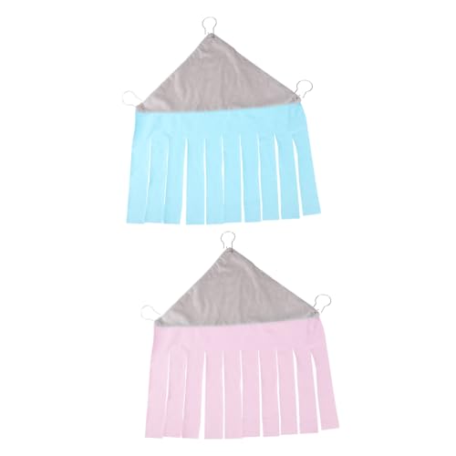 PENIKOKO 2 Stück Teiliges Kleintier Zelt Eckhaus Verstecktes Haustier Versteck mit Hängematte Komfortables Kratzfestes Material für Hamster Kaninchen Meerschweinchen PENIKOKO 2 Stück Teiliges Kleintier Zelt Eckhaus Verstecktes Haustier Versteck mit Hängematte Komfortables Kratzfestes Material für Hamster Kaninchen Meerschweinchen von PENIKOKO