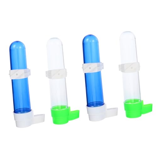PENIKOKO 4Stücke Automatische Haustier Wasserflasche für Papageien Trinkflasche aus Kunststoff für Wellensittiche und Kanarienvögel Grünem PENIKOKO 4Stücke Automatische Haustier Wasserflasche für Papageien Trinkflasche aus Kunststoff für Wellensittiche und Kanarienvögel Grünem von PENIKOKO
