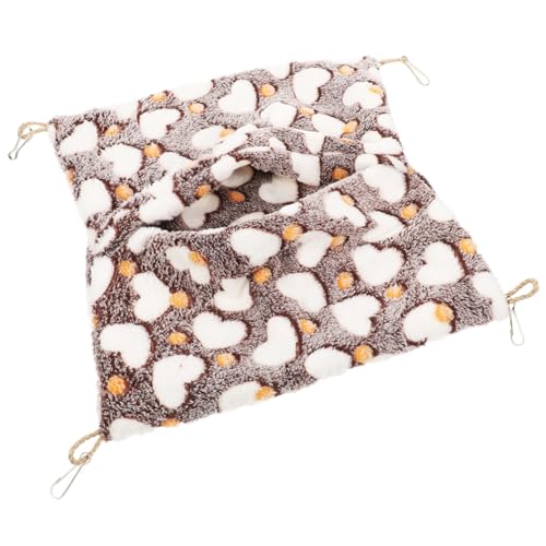 PENIKOKO Doppellagige Hängematte für Kleine Haustiere Wärmendes Kuschelbett für Hamster Meerschweinchen Ratten Kleintiere Weiches Haustierbett für Winterkäfig PENIKOKO Doppellagige Hängematte für Kleine Haustiere Wärmendes Kuschelbett für Hamster Meerschweinchen Ratten Kleintiere Weiches Haustierbett für Winterkäfig von PENIKOKO