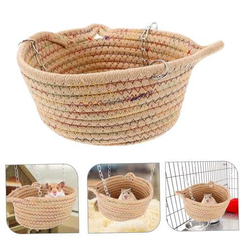 PENIKOKO Kleintier Hängematte Farbverlauf Hängeschaukel Schlafplatz für Hamster Meerschweinchen Kaninchen und Kleine Haustiere aus Sicherem Seil für Komfortables und Ausruhen PENIKOKO Kleintier Hängematte Farbverlauf Hängeschaukel Schlafplatz für Hamster Meerschweinchen Kaninchen und Kleine Haustiere aus Sicherem Seil für Komfortables und Ausruhen von PENIKOKO