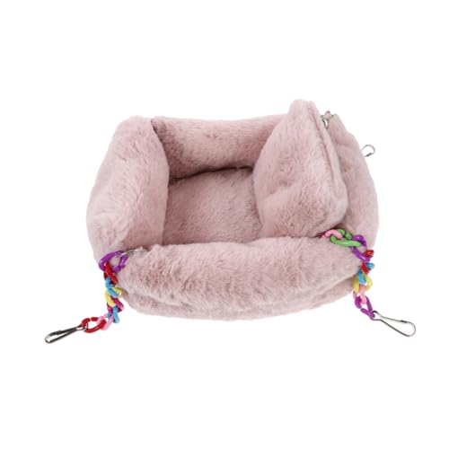PENIKOKO Plüsch-Winter-Hamster-hängezelt, Bett, Hängematte, Lebensraum, Haus Für Kleintiere, Frettchen, Eichhörnchen, Meerschweinchen Und Chinchillas PENIKOKO Plüsch-Winter-Hamster-hängezelt, Bett, Hängematte, Lebensraum, Haus Für Kleintiere, Frettchen, Eichhörnchen, Meerschweinchen Und Chinchillas von PENIKOKO