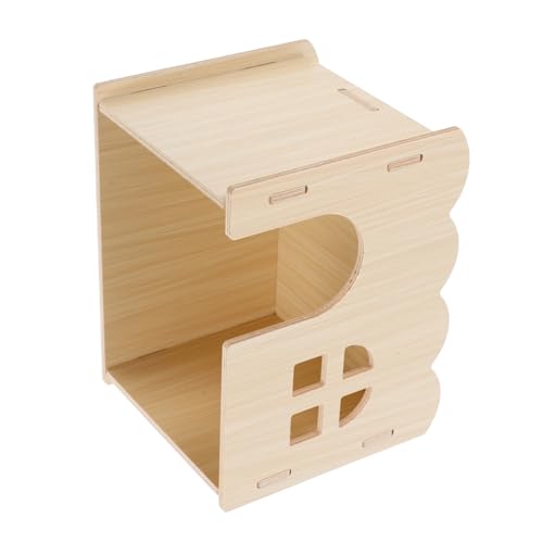 PENIKOKO Rustikales Hamsterhaus aus Holz Gemütliches Versteck für Kleine Haustiere mit Atmungsaktivem Fenster Konstruktion Leicht zu Reinigen für Hamster und Nager PENIKOKO Rustikales Hamsterhaus aus Holz Gemütliches Versteck für Kleine Haustiere mit Atmungsaktivem Fenster Konstruktion Leicht zu Reinigen für Hamster und Nager von PENIKOKO