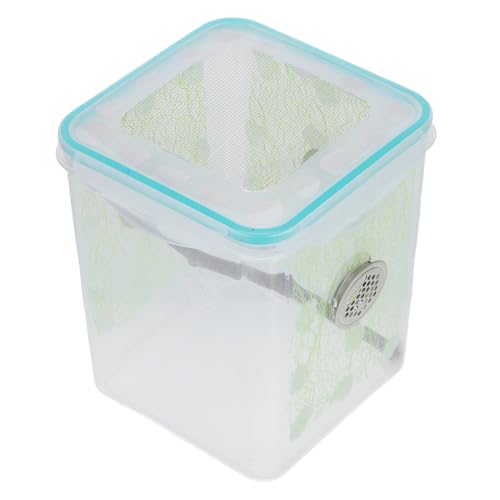 PENIKOKO Transparente Kleine Reptilien Zuchtbox aus Robustem Kunststoff Atmungsaktives Terrarium für Gottesanbeterin Spinnen und Insekten Vielseitige Fütterungs und Aufzuchtbox Tragbar für PENIKOKO Transparente Kleine Reptilien Zuchtbox aus Robustem Kunststoff Atmungsaktives Terrarium für Gottesanbeterin Spinnen und Insekten Vielseitige Fütterungs und Aufzuchtbox Tragbar für von PENIKOKO