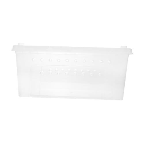 PENIKOKO Transparente Reptilien Aufzuchtbox mit Belüftung Mittlere Kunststoff Fütterungsbox für Eidechsen Spinnen Schildkröten und Kleintiere Stapelbar Leicht und Tragbar für Outdoor PENIKOKO Transparente Reptilien Aufzuchtbox mit Belüftung Mittlere Kunststoff Fütterungsbox für Eidechsen Spinnen Schildkröten und Kleintiere Stapelbar Leicht und Tragbar für Outdoor von PENIKOKO