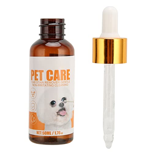 PENO Fleckenentferner für Hundetränen, universeller Tränenfleckenentferner für Haustiere mit Baumwollstäbchen für Haustiere von PENO