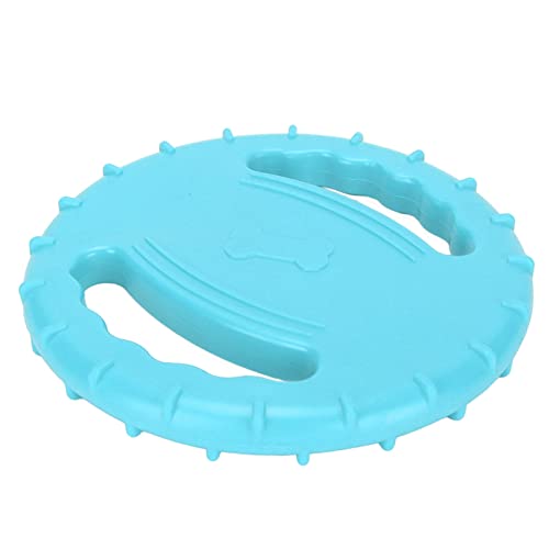 PENO Toy Dog Frisbee, 2 Seiten TPR mit Hohlem Design FüR Outdoor Dog Frisbee FüR Große Hunde (Himmelblau) von PENO