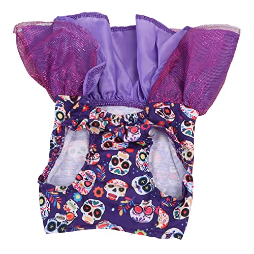 PENO Vestido de Halloween für Maskottchen, hermoso Disfraz de Tela Suave para Perros, Falda de Princesa cálida para Fiestas para EL día a día S von PENO