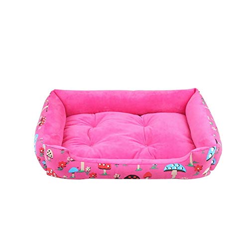 PENVEAT 1 Stücke Weiche Hundebett Matte Zwinger Welpen Warmes Bett Plüsch Gemütliches Nest Für Kleine Mittelgroße Hundehaus Pad 4 Jahreszeiten Heimtierbedarf, J, 45x28,5x12 cm von PENVEAT