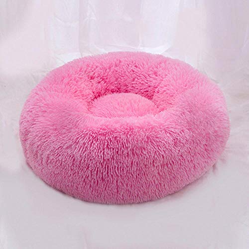 PENVEAT Bequeme, beruhigende Hundebetten für große, mittelgroße, kleine Hunde Welpe Labrador Amazingly Cat Marshmallow Bed Waschbares Sofa, pink, 110 cm von PENVEAT