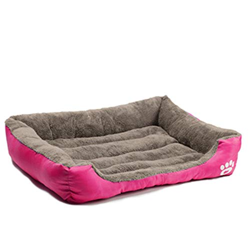 PENVEAT Großes Hundebett Soft Dog House wasserdichtes Haustierbett Warm Kennel Nest Plus Größe Puppy Maskottchen Drop Shipping, Pink, XL, USA von PENVEAT