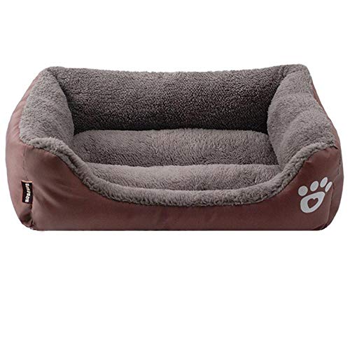 PENVEAT Hundebett für kleine mittelgroße Hunde Pet House Kennel wasserdichte Unterseite weiche warme Hauskatze Hundebett 11 Farben S-3XL, G, XXXL 110cmx85cmx19cm von PENVEAT