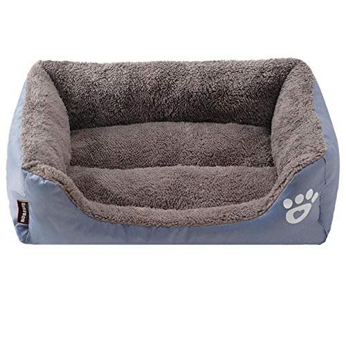 PENVEAT Hundebett für kleine mittelgroße Hunde Pet House Kennel wasserdichte Unterseite weiche warme Hauskatze Hundebett 11 Farben S-3XL, H, XXL 95cmx75cmx18cm von PENVEAT