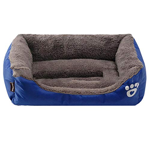 PENVEAT Hundebett für kleine mittelgroße Hunde Pet House Kennel wasserdichter Boden weiches warmes Haus Katze Hundebett 11 Farben S-3XL, L, XXXL 110cmx85cmx19cm von PENVEAT