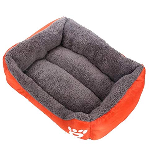 PENVEAT Neue Haustierbett 2 Größe Weiche Haustierbett Erwärmung Welpenbett Haus Weiche Material Nest Hundekörbe Winter Warme Hundehütte Für Katze Welpen Liefert, O, 55x45x14 cm, China von PENVEAT