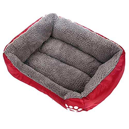 PENVEAT Neue Haustierbett 2 Größe Weiche Haustierbett Erwärmung Welpenbett Haus Weiche Material Nest Hundekörbe Winter Warme Hundehütte Für Katze Welpen Liefert, WR, 55x45x14 cm, China von PENVEAT