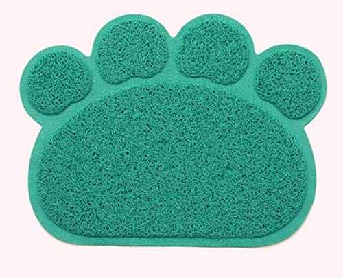 PENVEAT Niedliche Pfote PVC Haustier Hund Katze Fütterung Mat Pad Pet Dish Bowl Essen Wasser Feed Tischset Puppy Bed Blanket Tischset Easy Wipe Cleaning, 6, one Size von PENVEAT