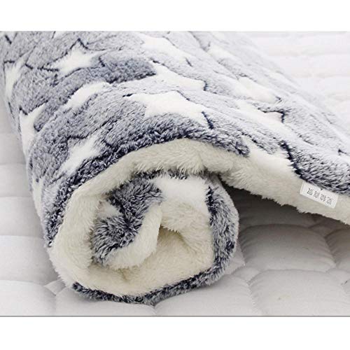 PENVEAT Weiche Flanell Pet Mat Hundebett Winter Verdicken Warme Katze Hundedecke Welpe Schlafen Abdeckung Handtuch Kissen für kleine mittelgroße Hunde, Grün, 71 cm x 54 cm von PENVEAT