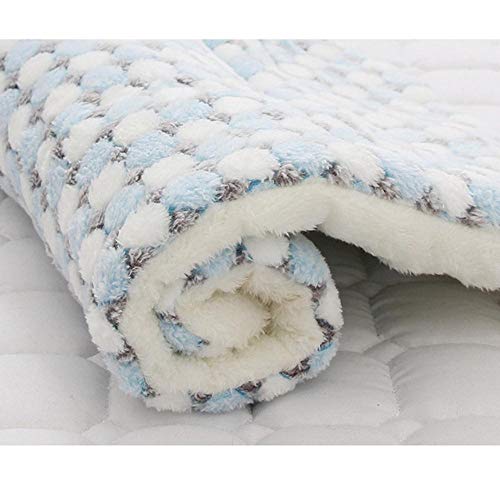 PENVEAT Weiche Flanell Pet Mat Hundebett Winter Verdicken Warme Katze Hundedecke Welpe Schlafen Cover Handtuch Kissen für kleine mittelgroße Hunde, grau, 63 cm x 43 cm von PENVEAT