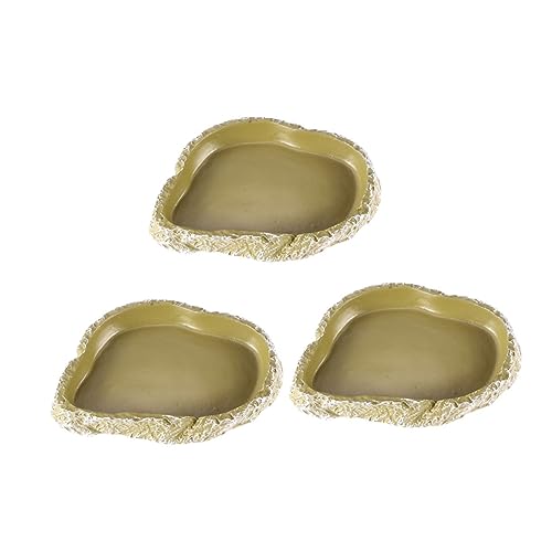 PEPLAYTAL 3stücke Reptilien Futterschalen Resin Naturgetreue Terrariumschalen Für Schildkröten Eidechsen Und Geckos Und rutschfest Für Wasser Und Futter PEPLAYTAL 3stücke Reptilien Futterschalen Resin Naturgetreue Terrariumschalen Für Schildkröten Eidechsen Und Geckos Und rutschfest Für Wasser Und Futter von PEPLAYTAL