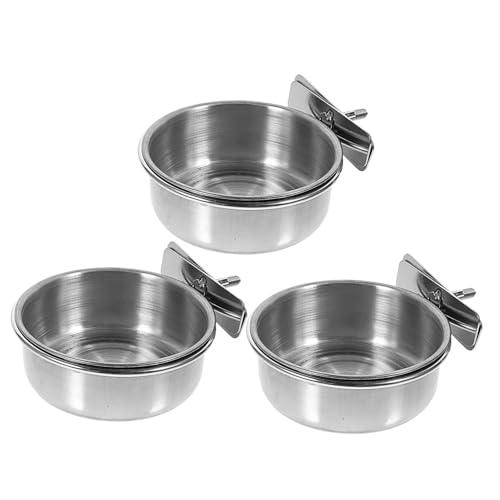PEPLAYTAL 3Stücke Vogel Lebensmittelspender Teilig Papagei Futter und Wasserhalter für Vogelkäfig Installieren für Kleine Schalenöffnung PEPLAYTAL 3Stücke Vogel Lebensmittelspender Teilig Papagei Futter und Wasserhalter für Vogelkäfig Installieren für Kleine Schalenöffnung von PEPLAYTAL