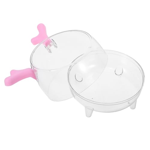 PEPLAYTAL Hamster Badezimmer Toilette Hamster-iglu Hamsterhaus Hamsterbadewanne Hamsterkäfig Hamsterbedarf Hamsterdusche Sand Kaninchenkäfigmatte Hamster -Toilette Staubbad Rosa Das Haustier von PEPLAYTAL