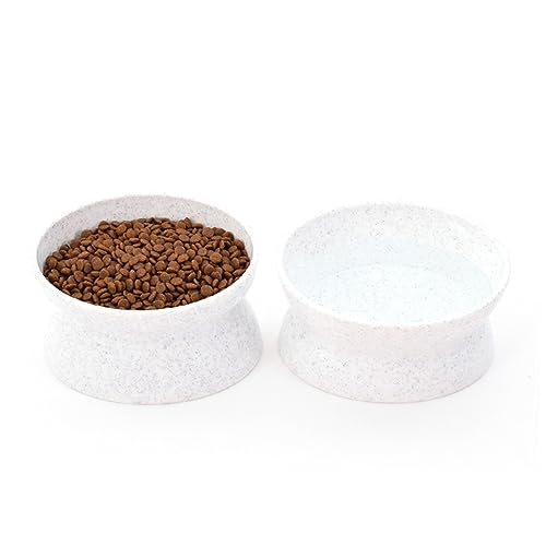 PEPLAYTAL Pet Bowl Rutschfester Futternapf für Katzen und Hunde Dual Use Design Geneigte Schüssel Selbstreinigend Wasser Nassfutter Weiß PEPLAYTAL Pet Bowl Rutschfester Futternapf für Katzen und Hunde Dual Use Design Geneigte Schüssel Selbstreinigend Wasser Nassfutter Weiß von PEPLAYTAL