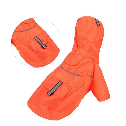 PEPLAYTAL Regenmantel Für Haustiere Hundemantel Wasserdicht Regenmantel Regenmantel Wasserdicht Mittelgroßer Wasserdichter Hunderegenmantel Kleidung Hunde Regenmantel Für Große Hunde Orange PEPLAYTAL Regenmantel Für Haustiere Hundemantel Wasserdicht Regenmantel Regenmantel Wasserdicht Mittelgroßer Wasserdichter Hunderegenmantel Kleidung Hunde Regenmantel Für Große Hunde Orange von PEPLAYTAL