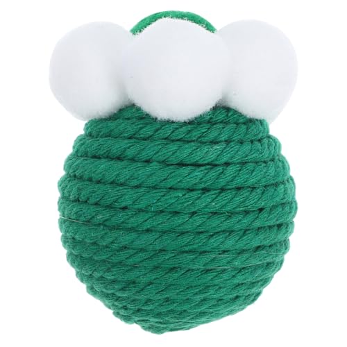 PEPLAYTAL Sisal Ball Katzen Katzenminister Kratzbälle Für Haustiere Katzen-trainingsspielzeug Katzenspielzeug Kätzchen Beiß Katzenseilbälle Green Baumwollseil von PEPLAYTAL