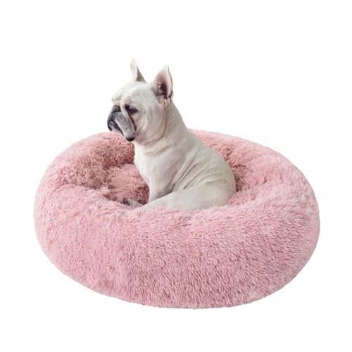 PEPPY BUDDIES Beruhigendes Premium-Hundebett + abnehmbare Kühlmatte, Donut-Hundebett, waschbar, ideal für kleine und große Hunde und Katzen & rundes Hundebett, mehrere Größen, leicht zu reinigen und von PEPPY BUDDIES