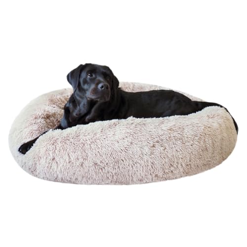 PEPPY BUDDIES Donut-Hundebett + abnehmbare Kühlmatte, beruhigendes Hundebett waschbar, ideal für kleine bis große Hunde und Katzen & rundes Hundebett, mehrere Größen, leicht zu reinigen und zu pflegen von PEPPY BUDDIES