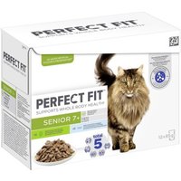 PERFECT FIT Multipack Senior 7+ mit Truthahn, Karotten, Hochseefisch 12 x 85g von PERFECT FIT