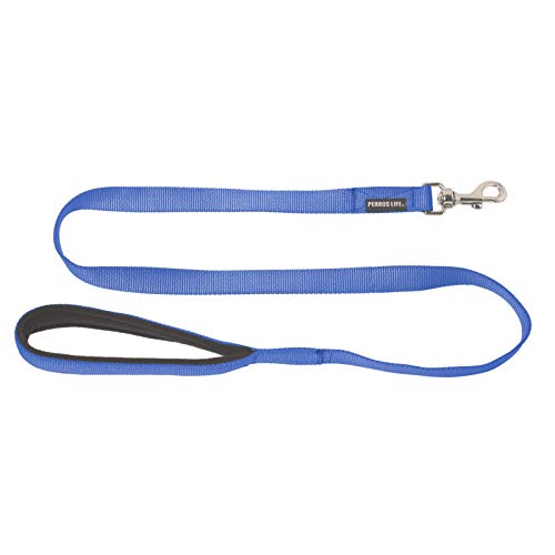 PERROS LIFE Hundeleine 120 cm gefüttert 20 mm Hund Größe Medium von PERROS LIFE