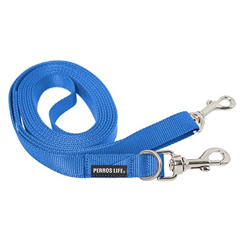 PERROS LIFE Hundeleine 3 Meter mit doppeltem Karabiner 15 mm Hund Größe Klein von PERROS LIFE