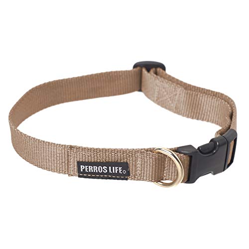 PERROS LIFE Verstellbarer Halsband CR10/L 22-33 cm Hund Pinscher Nano Toy Russo Bolognese von PERROS LIFE