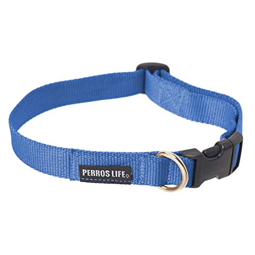 PERROS LIFE Verstellbarer Halsband CR15 27-39 cm Hund Bolognese Pechinese Jack Russel von PERROS LIFE