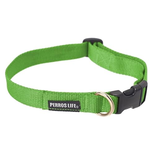 PERROS LIFE Verstellbarer Halsband CR25/S 35-53 cm Border Collie Deutscher Schäferhund von PERROS LIFE