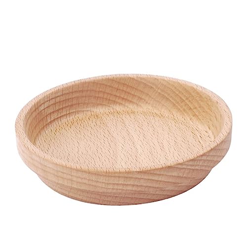 PERSELOSO 1 Stück Hamster Holzschüssel Critter Rabbit Food Plate Hamster Bowls Hay Spill Hamster Ass Dish Katzenfutternapf Haustier Futterständer Snack Napf Für Meerschweinchenkäfig von PERSELOSO