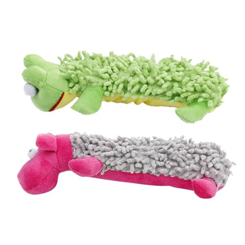 PERSELOSO 2 Stück Plüschtiere für Hunde Dog chew Toy hundekauspielzeuge Plüschtiere für Haustiere Plüschtiere für Haustierliebhaber Nilpferd für Haustiere Kauspielzeug für Hunde von PERSELOSO