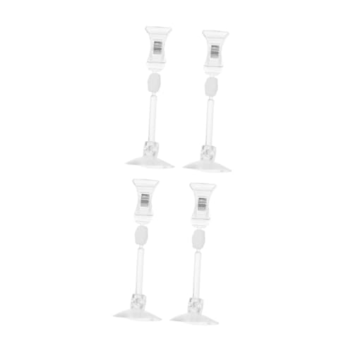 PERSELOSO 4 Stück Saugnapf-Clip Für Aquarien Kit Hängende Kette Mehrzweck-saugnapf Kaltwasserhahn Wasserdüse Wasserhahn Werkzeug Saugnapf Counter Basin Bounce Core Wasserclip Transparent Abs von PERSELOSO