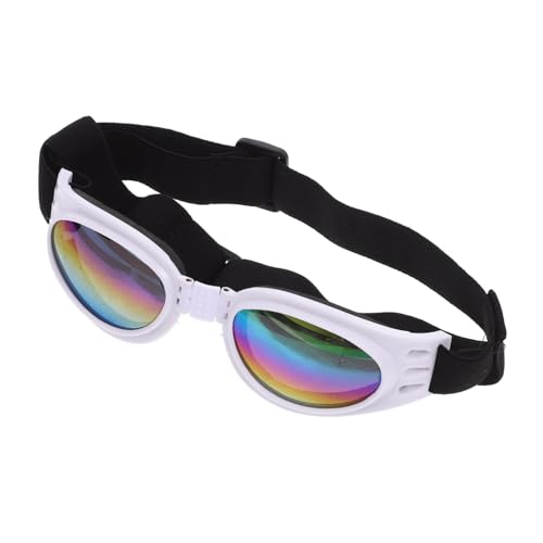 PERSELOSO Haustier Brille Haustier Sonne Welpe Halloween-haustierkostüm Hundespielzeug Dackel Stiefeletten Zahnpasta Für Leckerlis Für Haustier Hund Abs Weiß von PERSELOSO