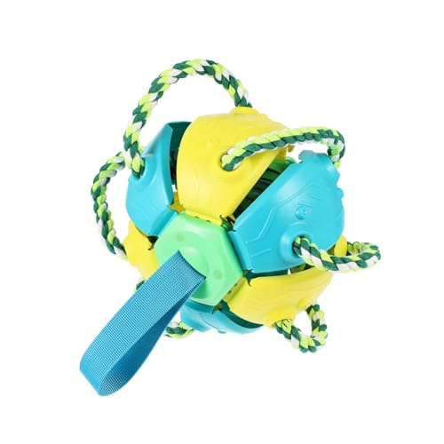 PERSELOSO Hundespielzeug aus Bissfestem Material Interaktives Fliegendes mit Rückprallfunktion Outdoor für Hunde und Welpen Fördert Beschäftigung und Training Gelb Blau PERSELOSO Hundespielzeug aus Bissfestem Material Interaktives Fliegendes mit Rückprallfunktion Outdoor für Hunde und Welpen Fördert Beschäftigung und Training Gelb Blau von PERSELOSO